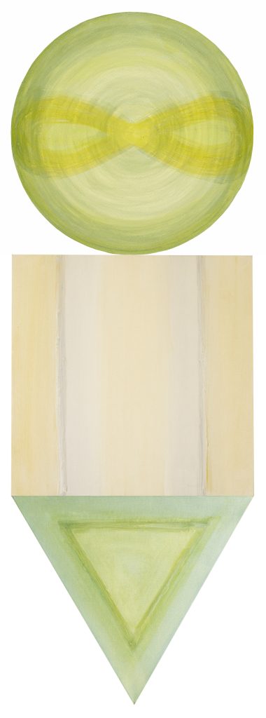 Oil / acrylic painting Perfection (2013) by Danuta Krajewska-Pietrasik, acrylic on canvas, 143.5x50 cm.